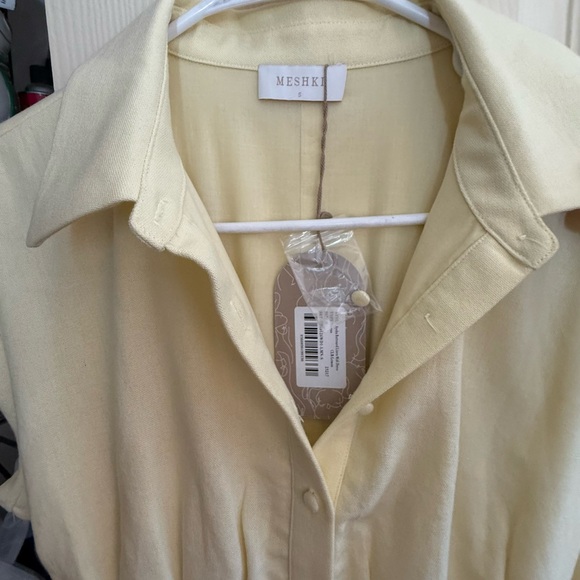 Meshki Aysha Buttoned Linen Midi Dress - Picture 8 of 15